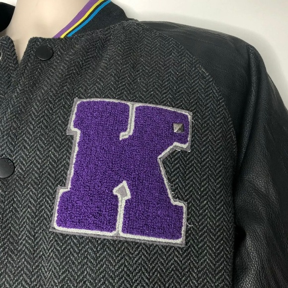 Kr3w MULTI COLOR Varsity Leather Jacket - Picture 2 of 13